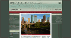 Desktop Screenshot of culpepperlaw.com
