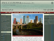 Tablet Screenshot of culpepperlaw.com
